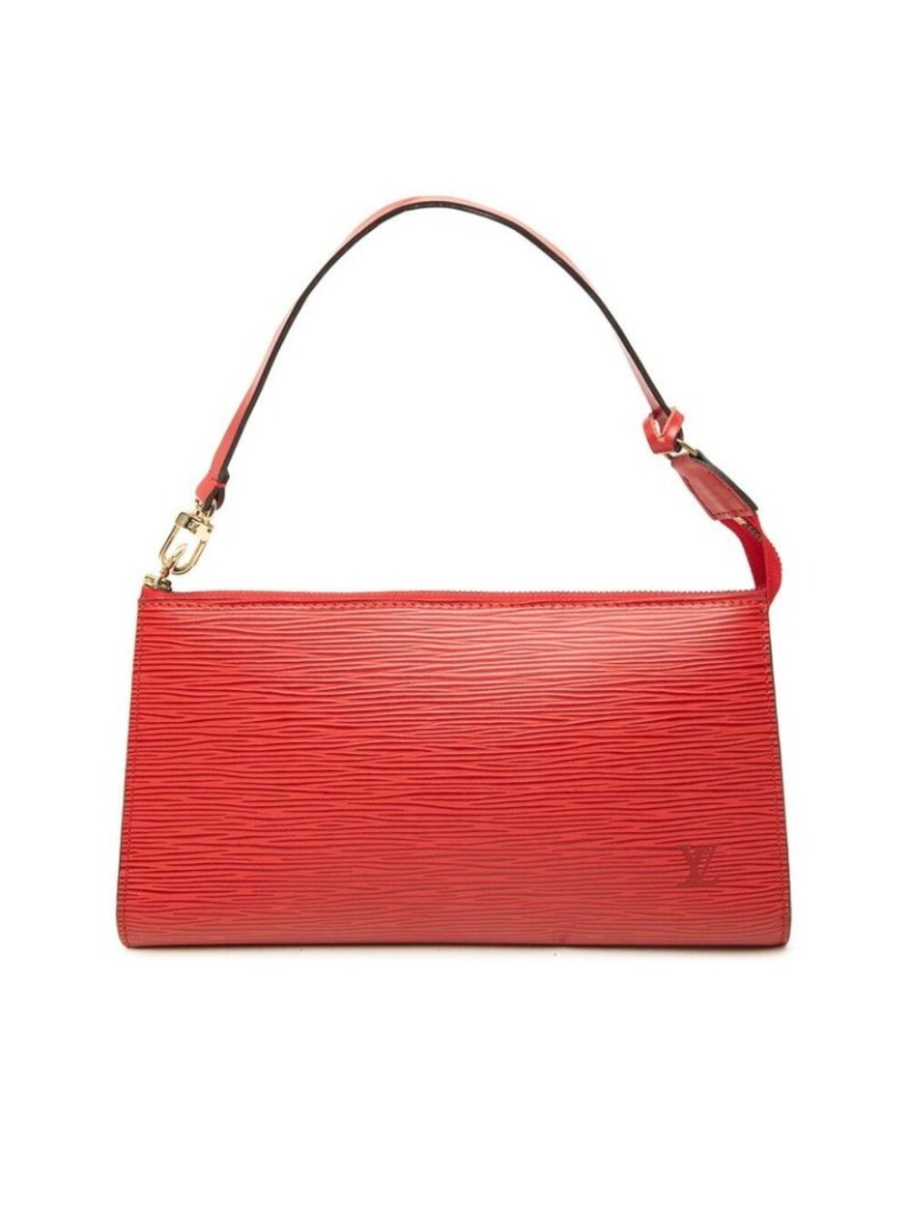 Louis Vuitton Epi Pochette Accessoires Pouch Castilian Red Leather